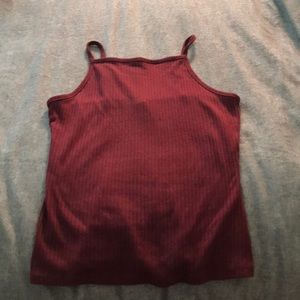 Burgundy halter top
